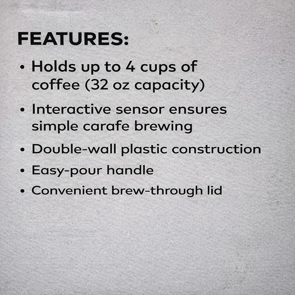 Keurig plastic carafe